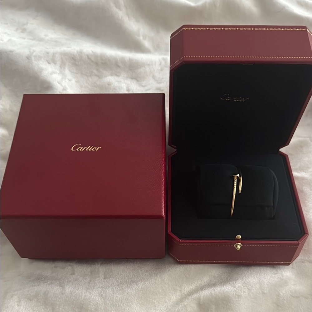Cartier Gold and Red Boxed Women's Watch